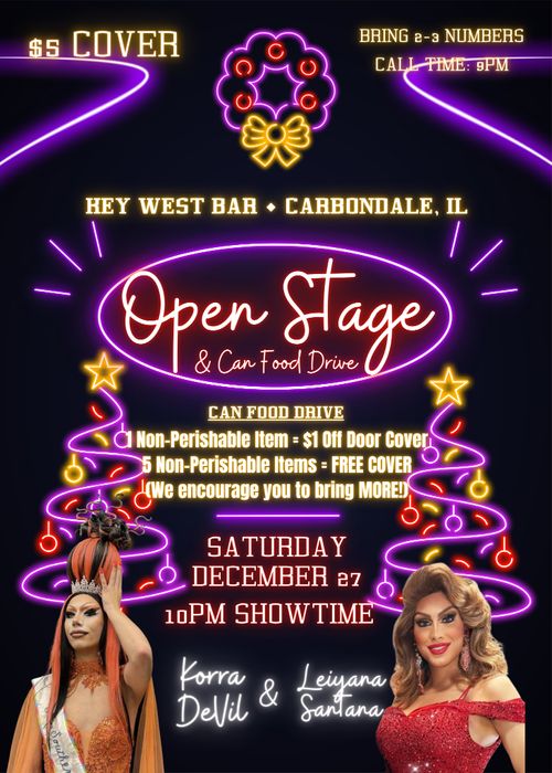 Drag Show and Can Food Drive
