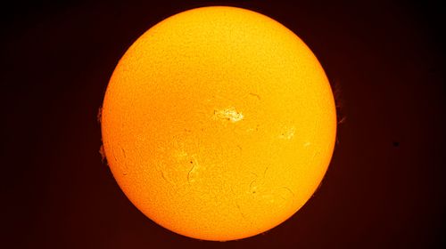 photo of the sun from the star party website